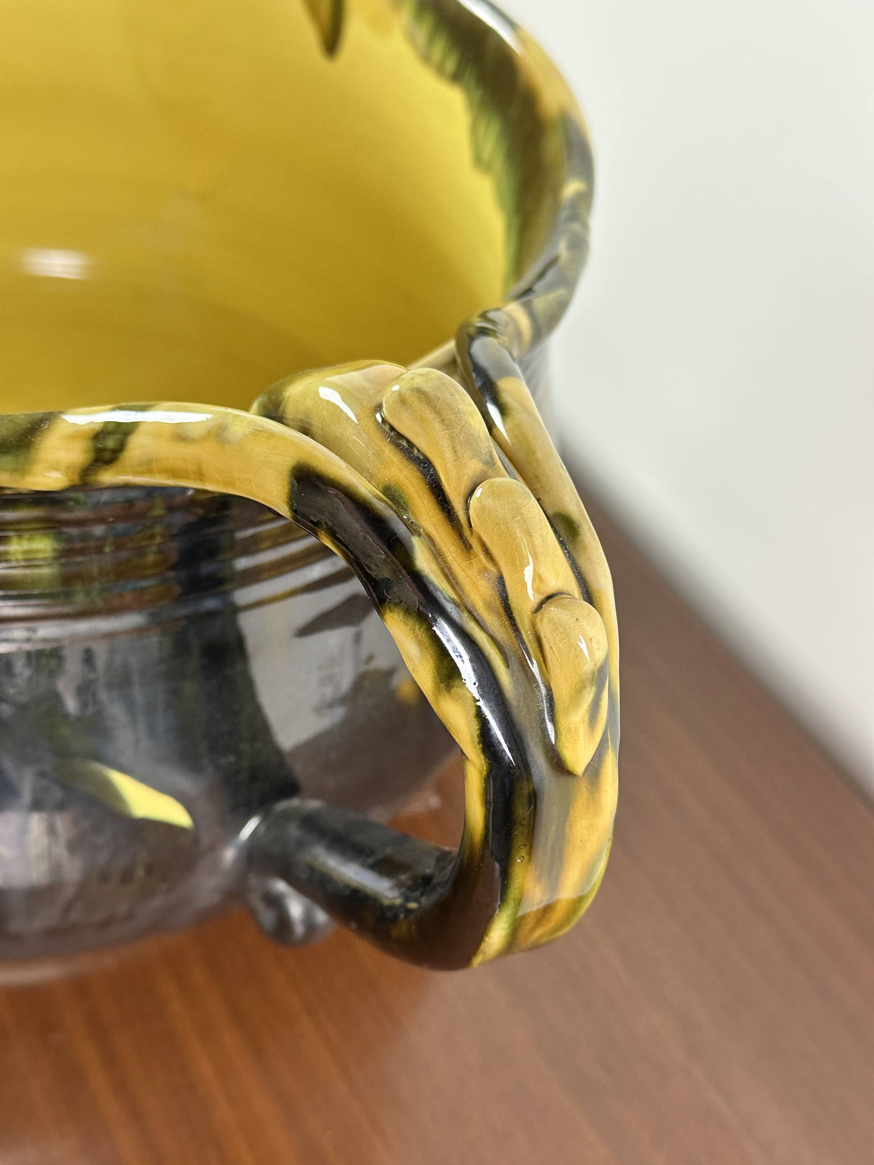 Vintage ceramic basin by André Chaudemanche 1960
