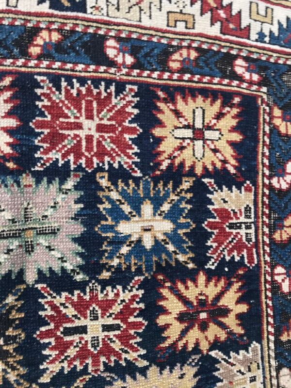Caucasus Chirwan 19th century rug handmade 105 X 155 CM
