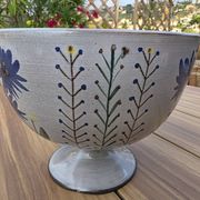 Large Footed Bowl Vallauris vintage – Gérard Hoffman Signed HOF