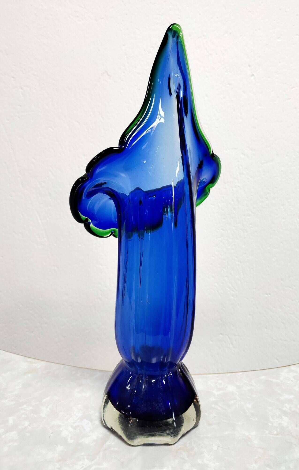 Murano glass vase in the shape of a Calla lily, 1960s