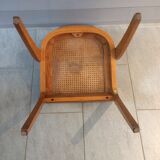 Set of 4 chairs tonneaux cannees