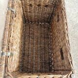 Large wicker rattan trunk 1900
