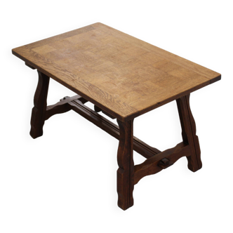 Rustic wooden coffee table