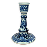 Blue & white floral candle holder by OUD, Delft, 1930/60