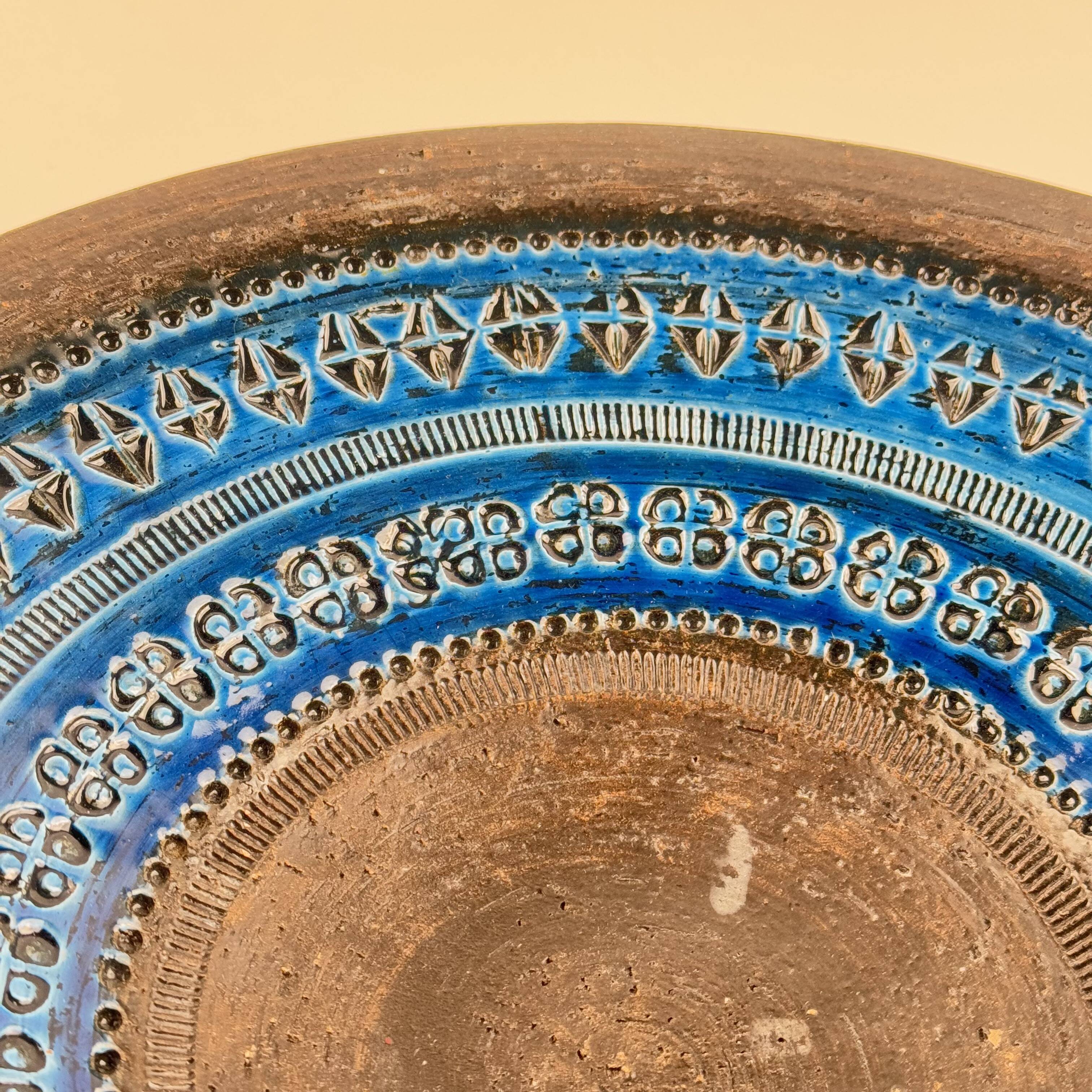 Aldo Londi for Bitossi, Large Centrepiece Bowl, Rimini Blue Series, 1970s