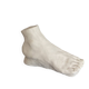 White plaster foot cast