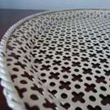 Perforated metal tray Mathieu Mategot 34cm