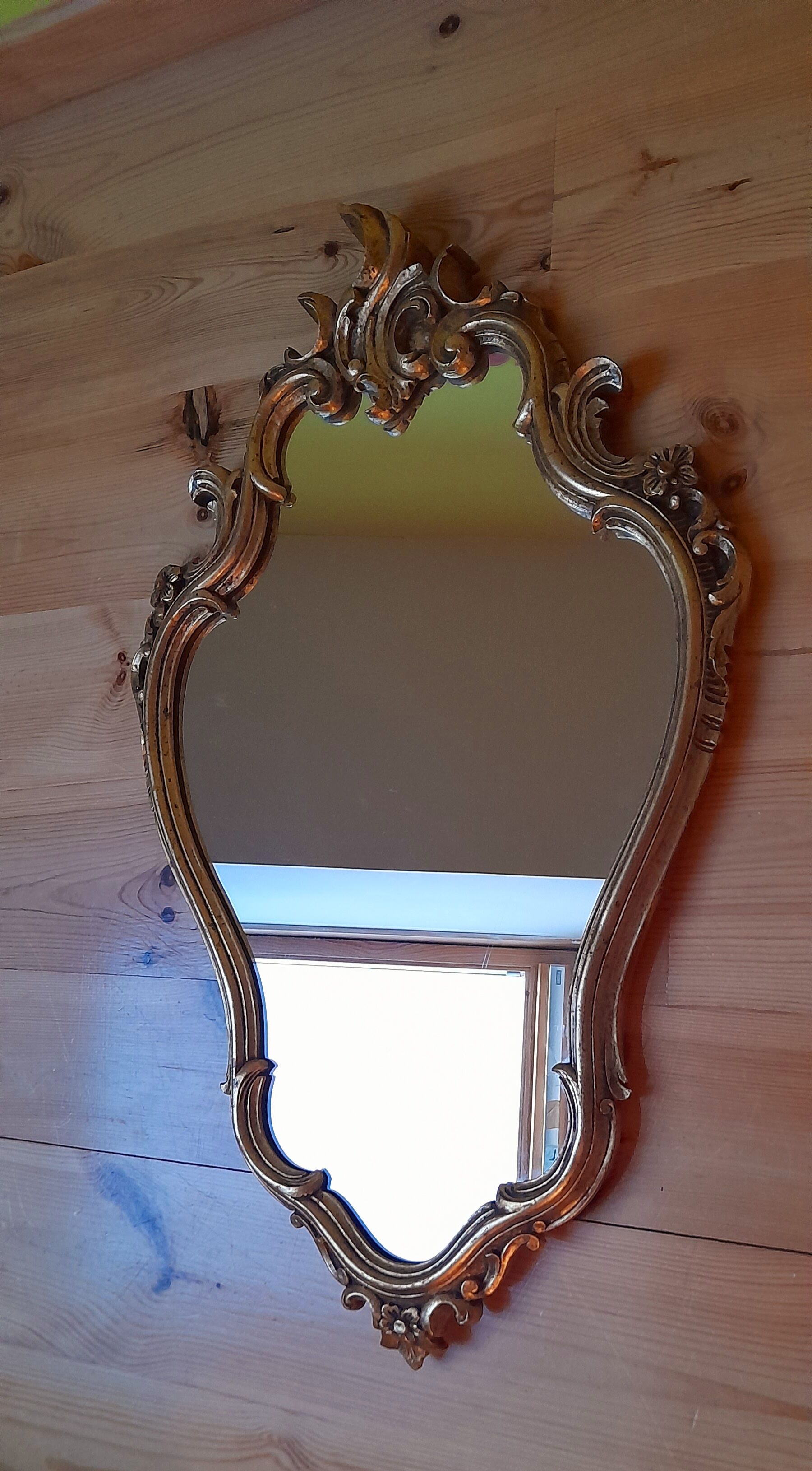 Gilded baroque mirror