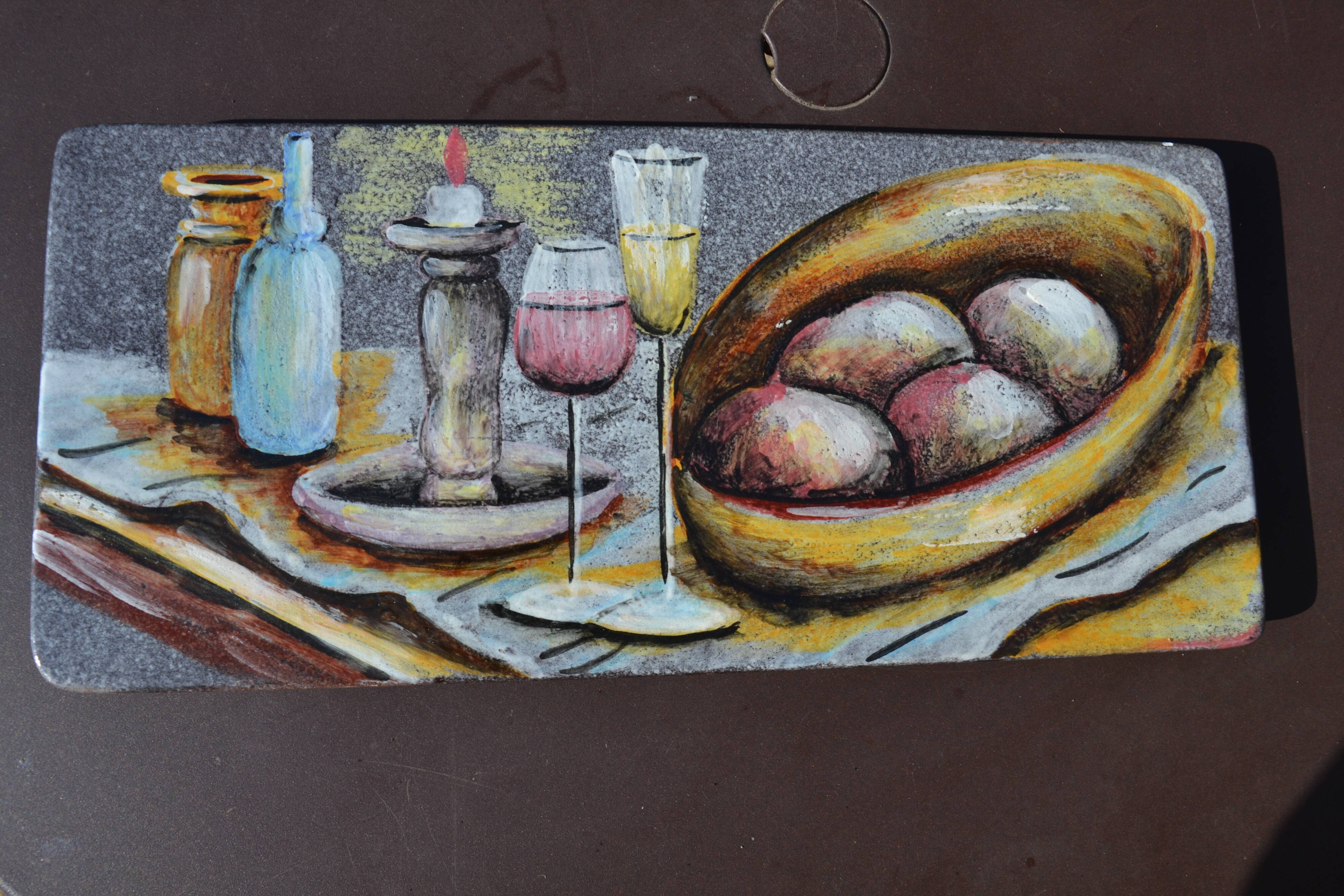 Decorative plate/trivet by Bruno Hugo RSM