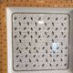 Large Square Plate Geneviève Lethu Mado Floral Decor 37x37cm