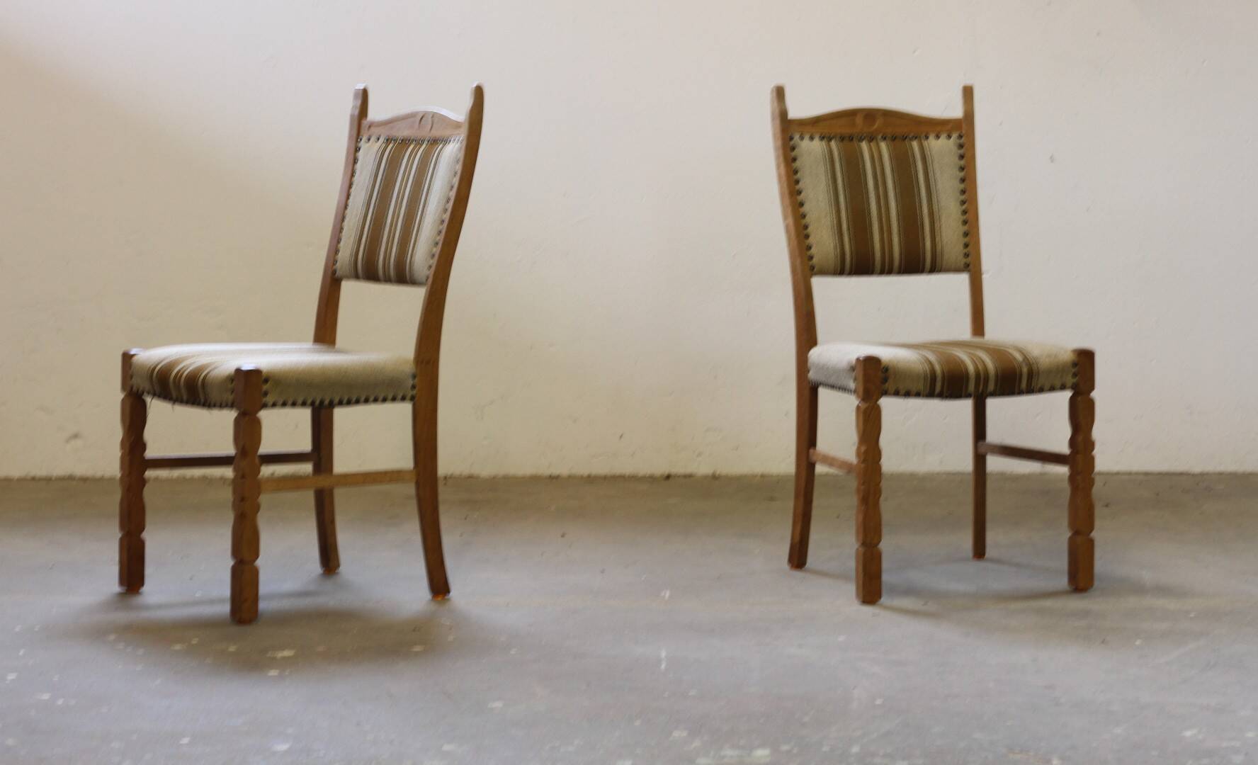 Vintage 1960s Danish Oak Dining Chairs style of Henning Kjærnulf, Denmark