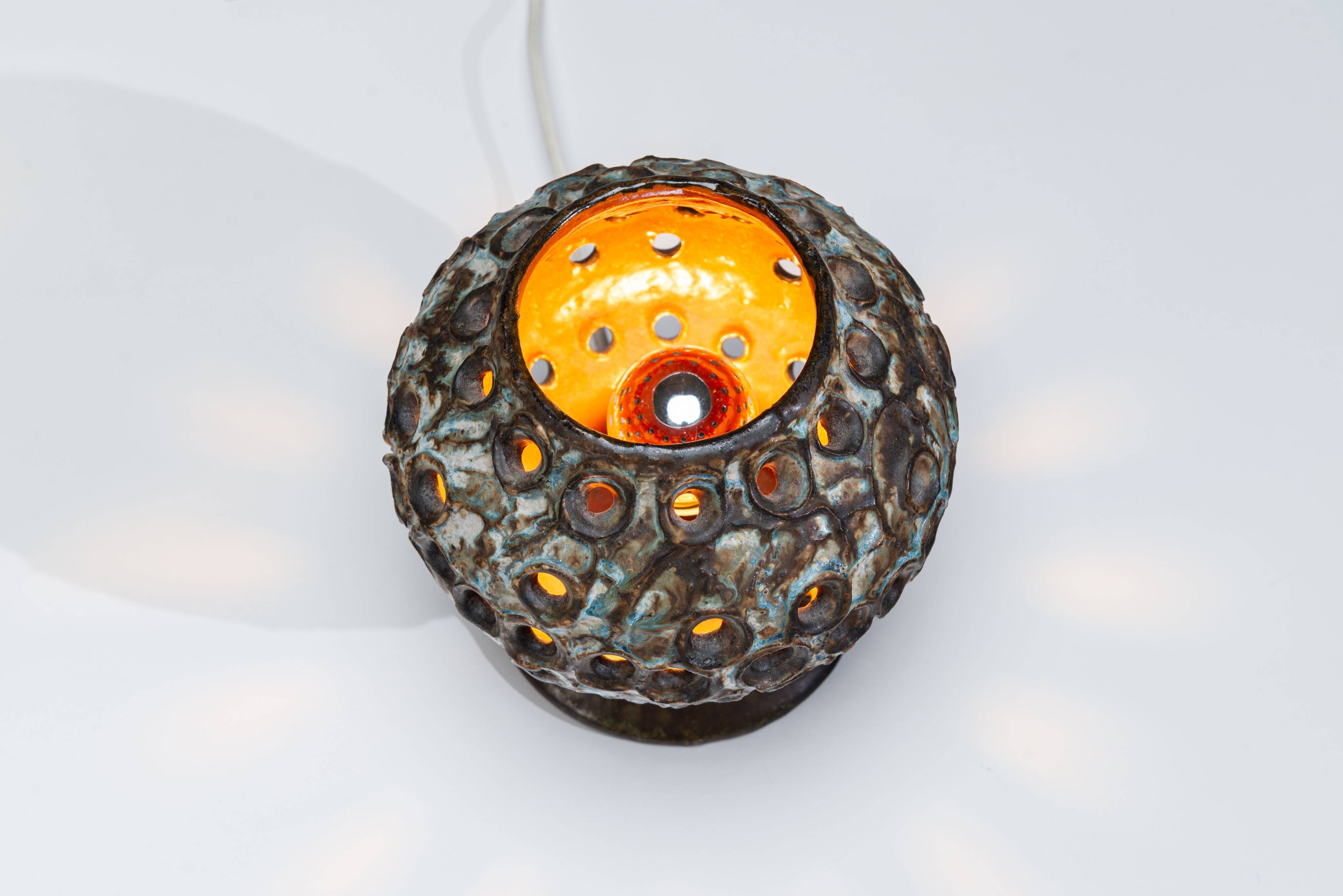 Pair of ceramic table lamps by Bruno Karlsson for EGO Stengods Atelje