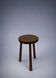Tabouret tripode en bois naturel