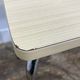Pair of vintage stools, white formica and chrome