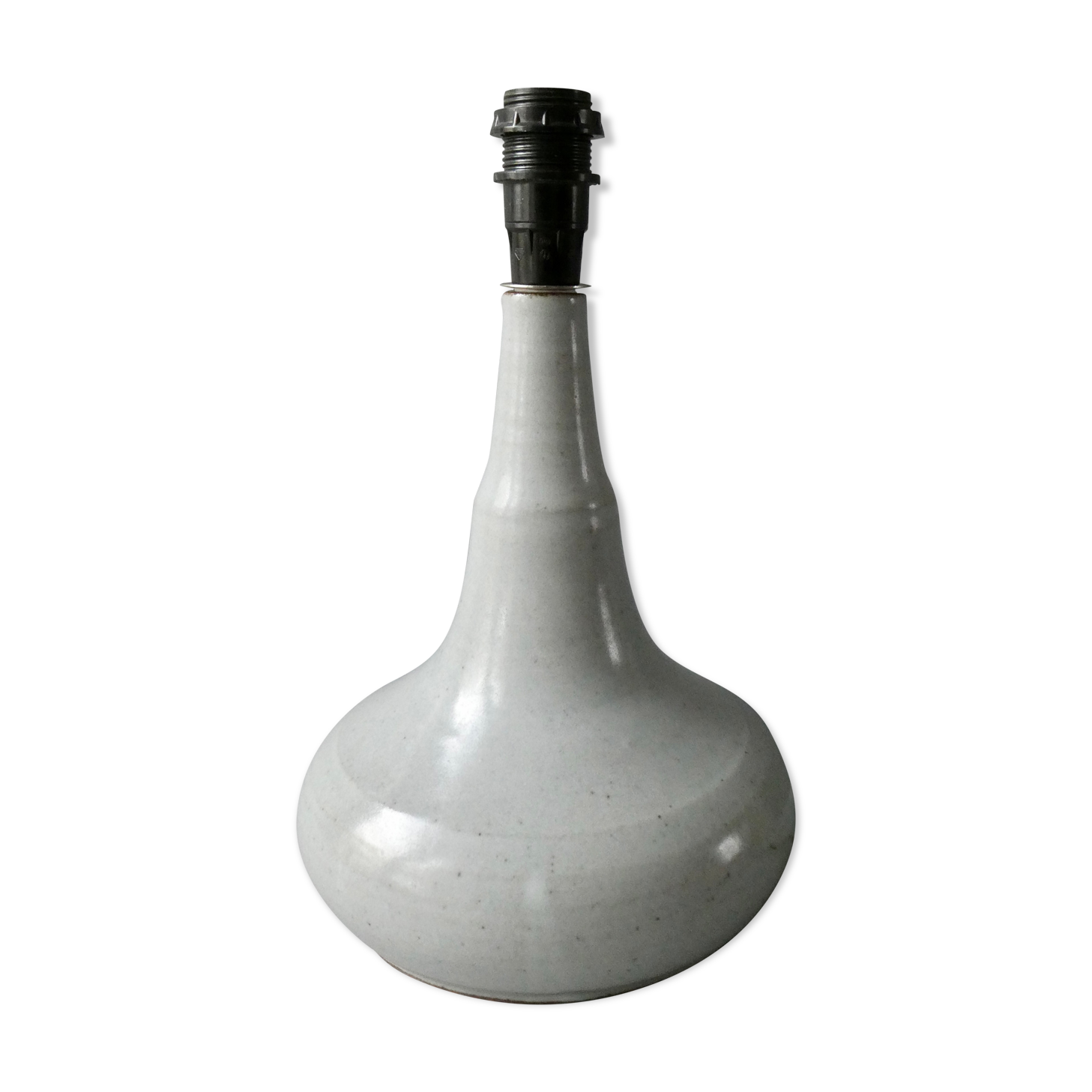 Lampe en grès ton gris bleu des années 70