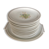Haviland dessert set (12 plates + 1 platter)