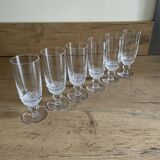 Art Deco flower glass flutes