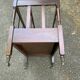 Vintage 19th-century Canterbury magazine rack made of solid wood.