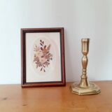 Bouquet frame of dried flowers