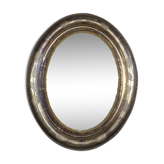 Miroir sorcière XIX 37x45cm