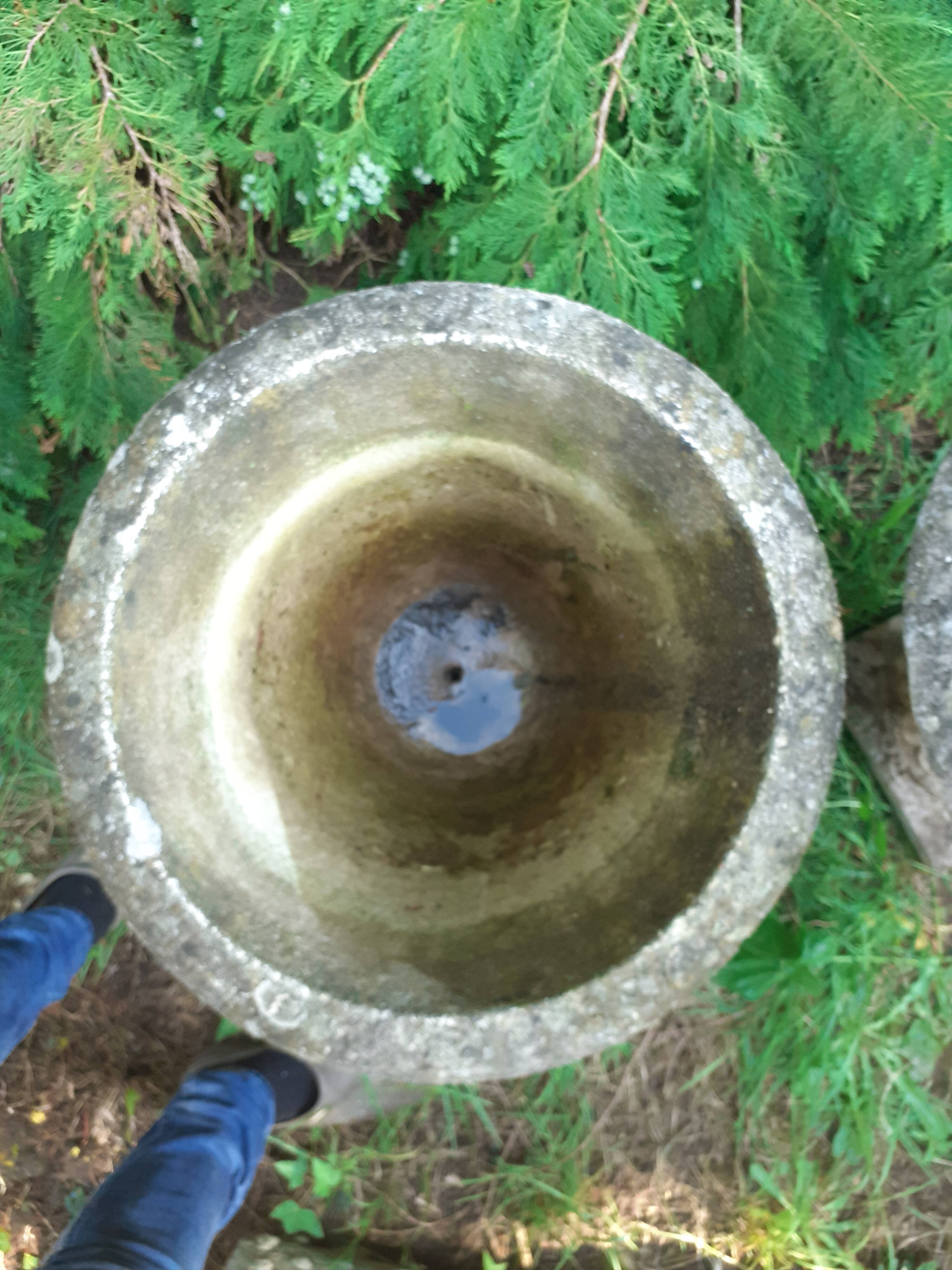 Pair of stone planter medicis