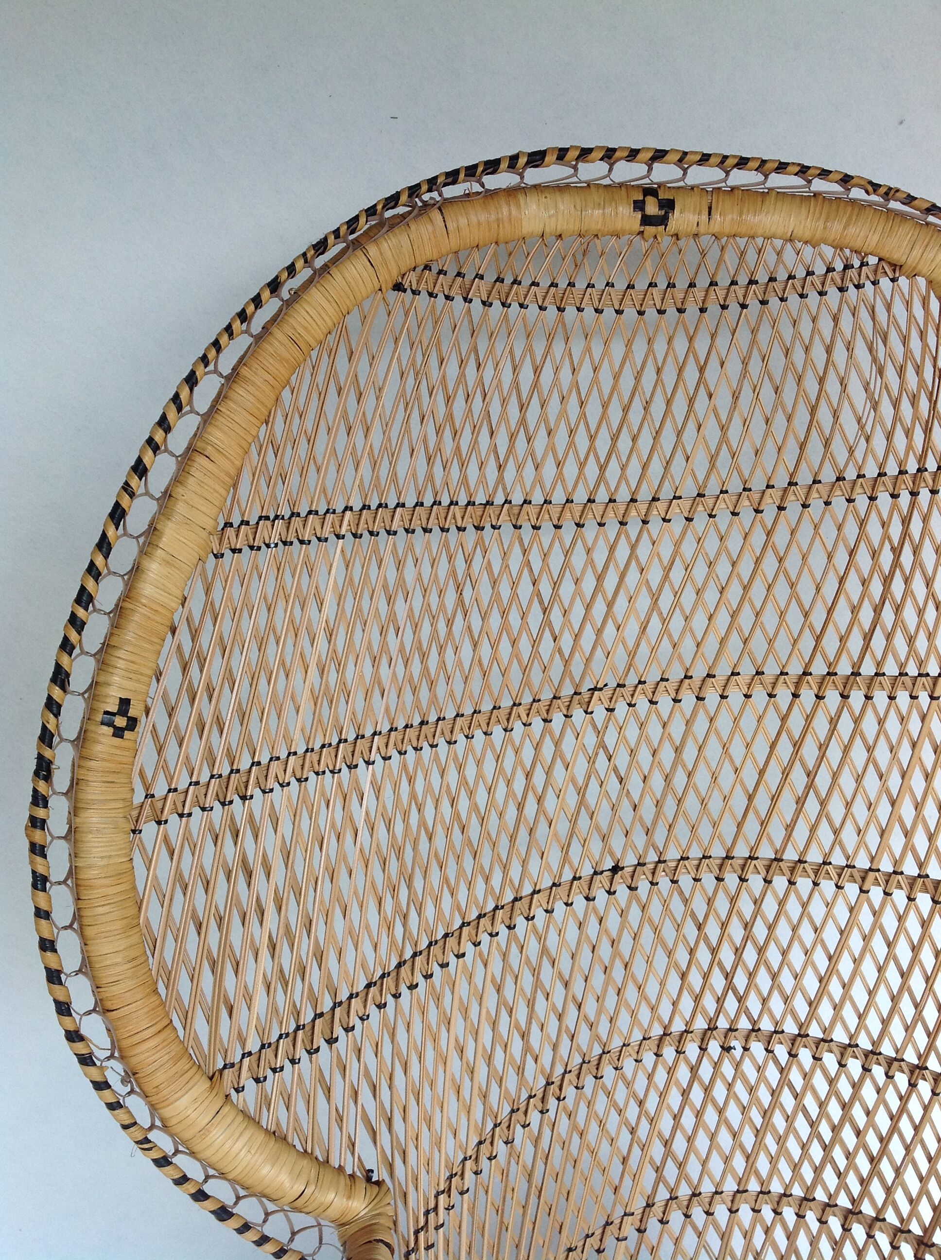Emmanuelle armchair in rattan