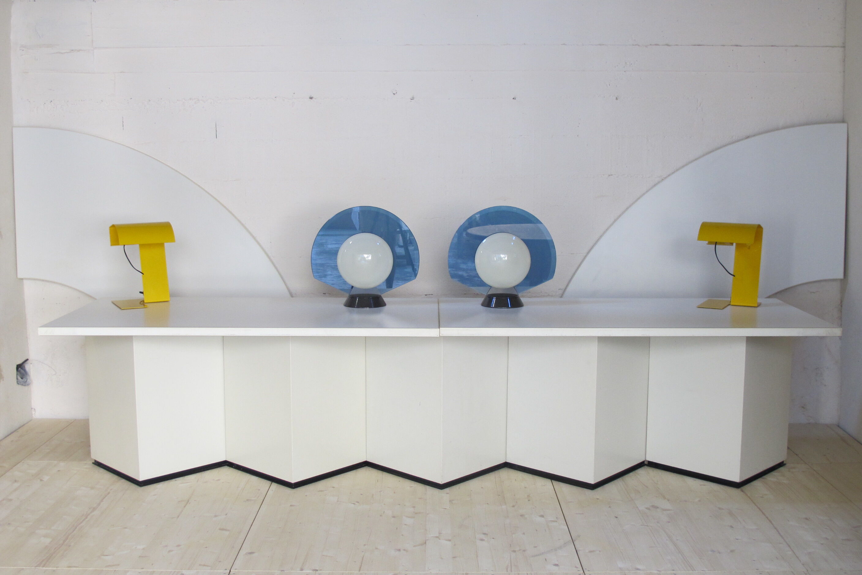 Pair of lamps "Tikal" for Arteluce 1980s