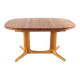 Glostrup oval 2x extendable dining table - massive teak - danish design