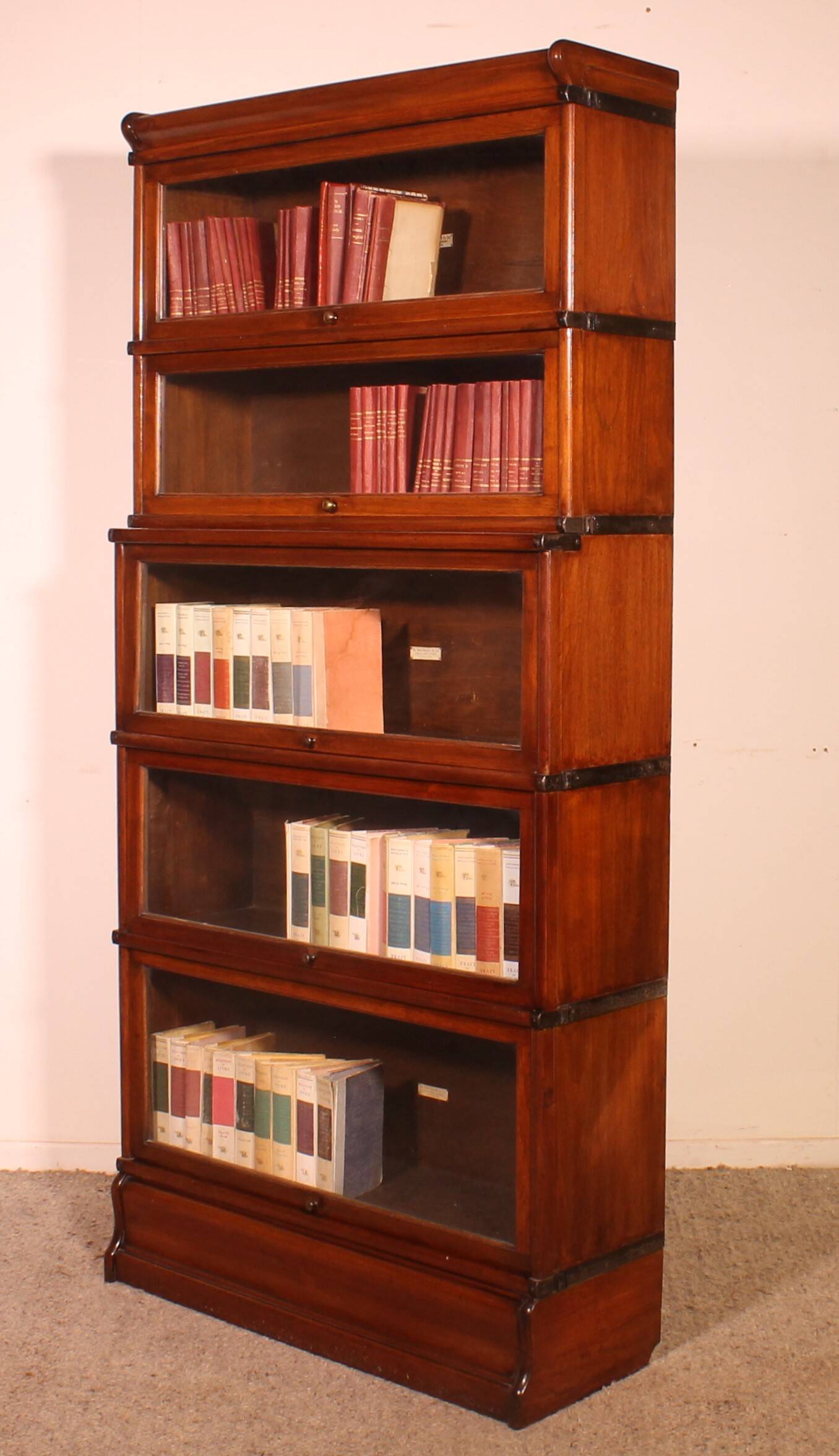 Globe Wernicke 5-Piece Mahogany Bookcase