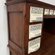20th century natural wood kitchen spice rack