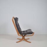 Danish Superstar armchair by Genega Møbler, high model, 1970s