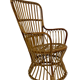Set of two mid century rattan armchairs by bonacina 1950 design