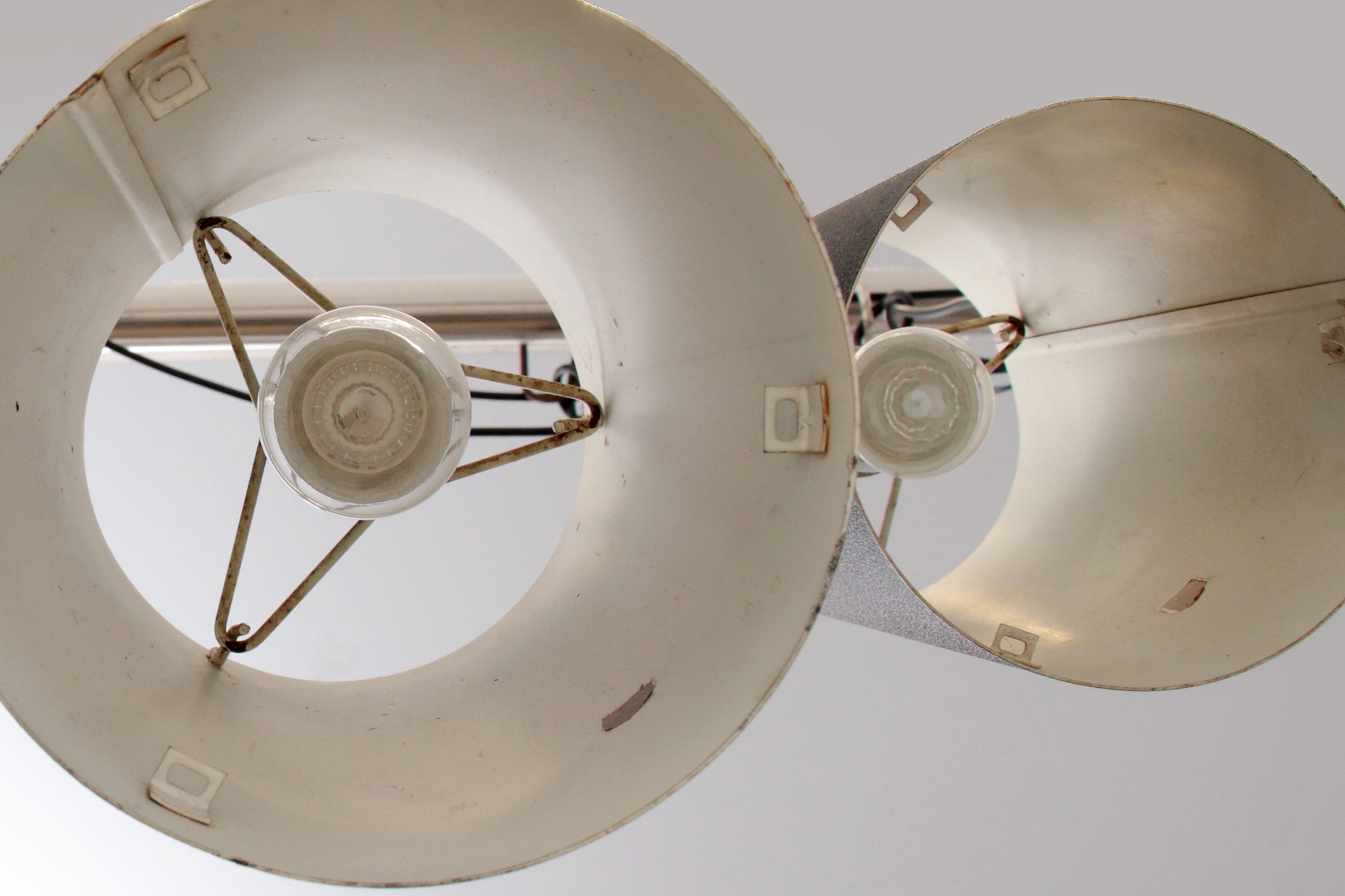 Set of 2 hanging lamps philips model nt 48 design by argenta, 1960