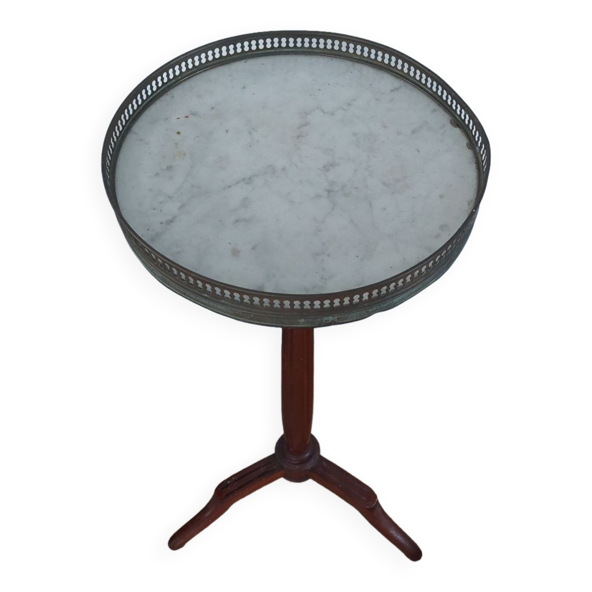 Tripod harness 
marble wood and brass