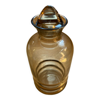 Art deco carafe in smoked glass