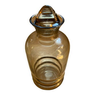 Art Deco carafe in smoked glass