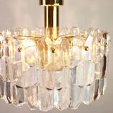 Brass lamp with Murano glass, Palazzo, Kalmar, Austria, 1970s.