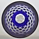 Baccarat crystal wine glass model Burgos cobalt blue