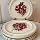 set of 8 flat plates Moulin des Loups model "Roubaix" 40s