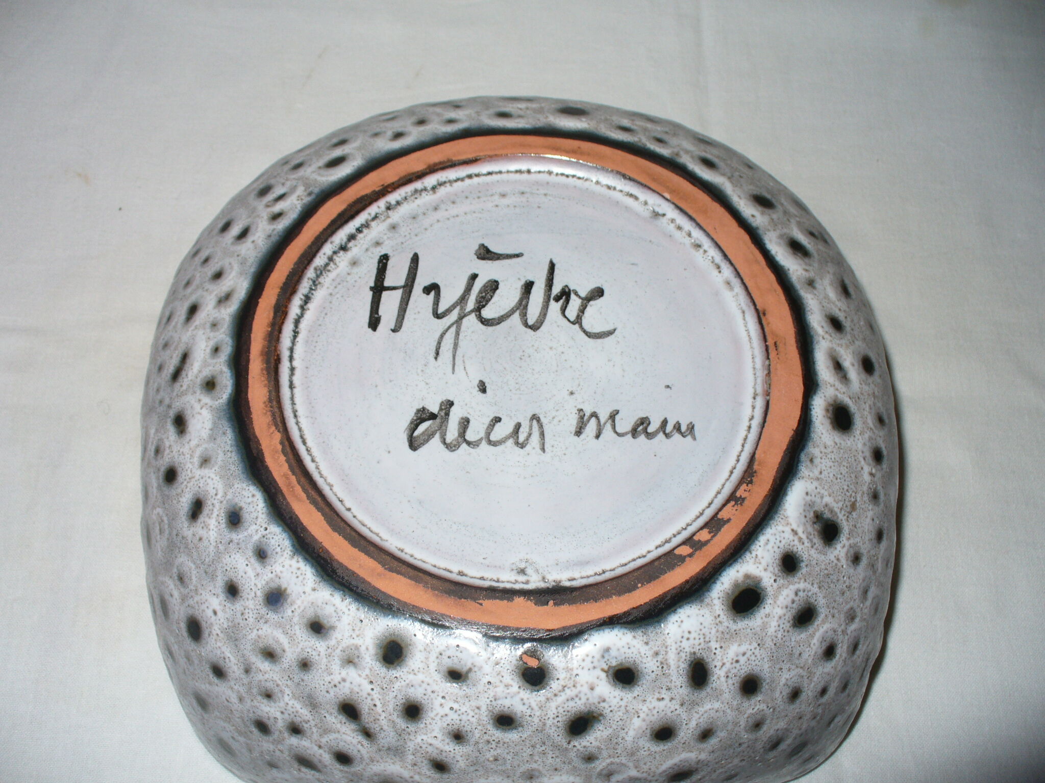 salad bowl - hyèvre ceramic fruit cup from the 50s