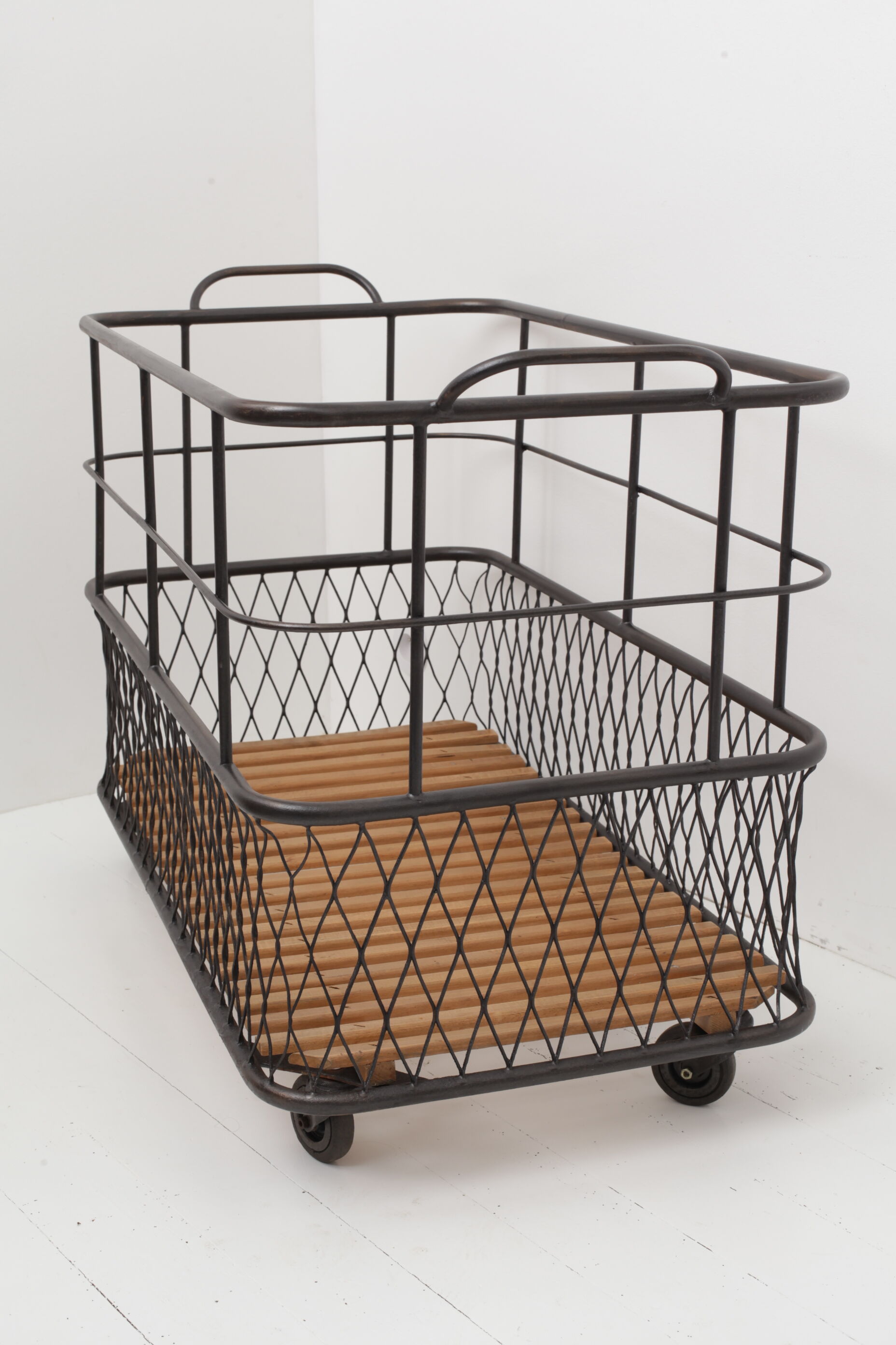 Metal baker's trolley
