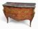 Commode en bois de plaquage, marbre et bronze - Style Louis XV.