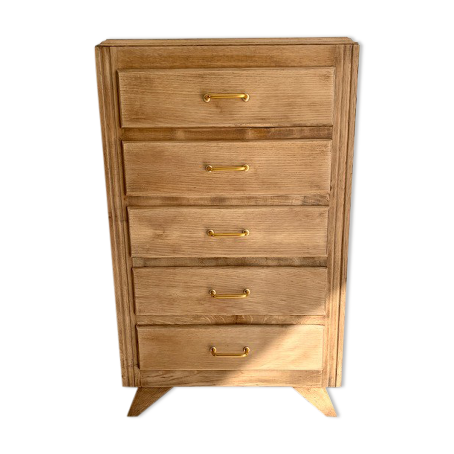 Vintage rag picker in raw wood