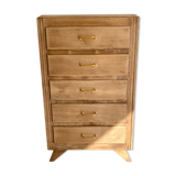 Vintage rag picker in raw wood