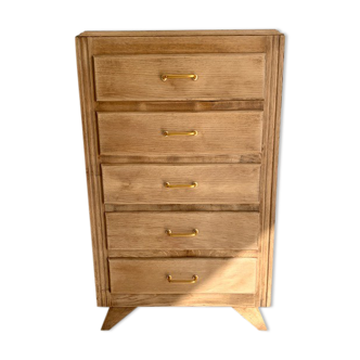 Vintage rag picker in raw wood