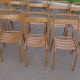 Set de 10 chaises de bistrot métal Tolix T1