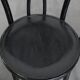 Ensemble de 4 chaises de bistrot noires de style Thonet vintage