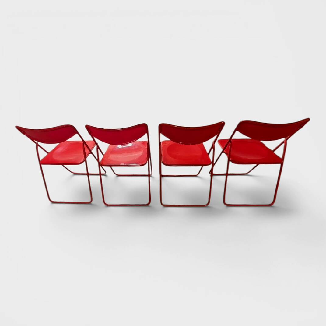 Lot de 4 chaises pliantes IKEA vintage – Circa 1970