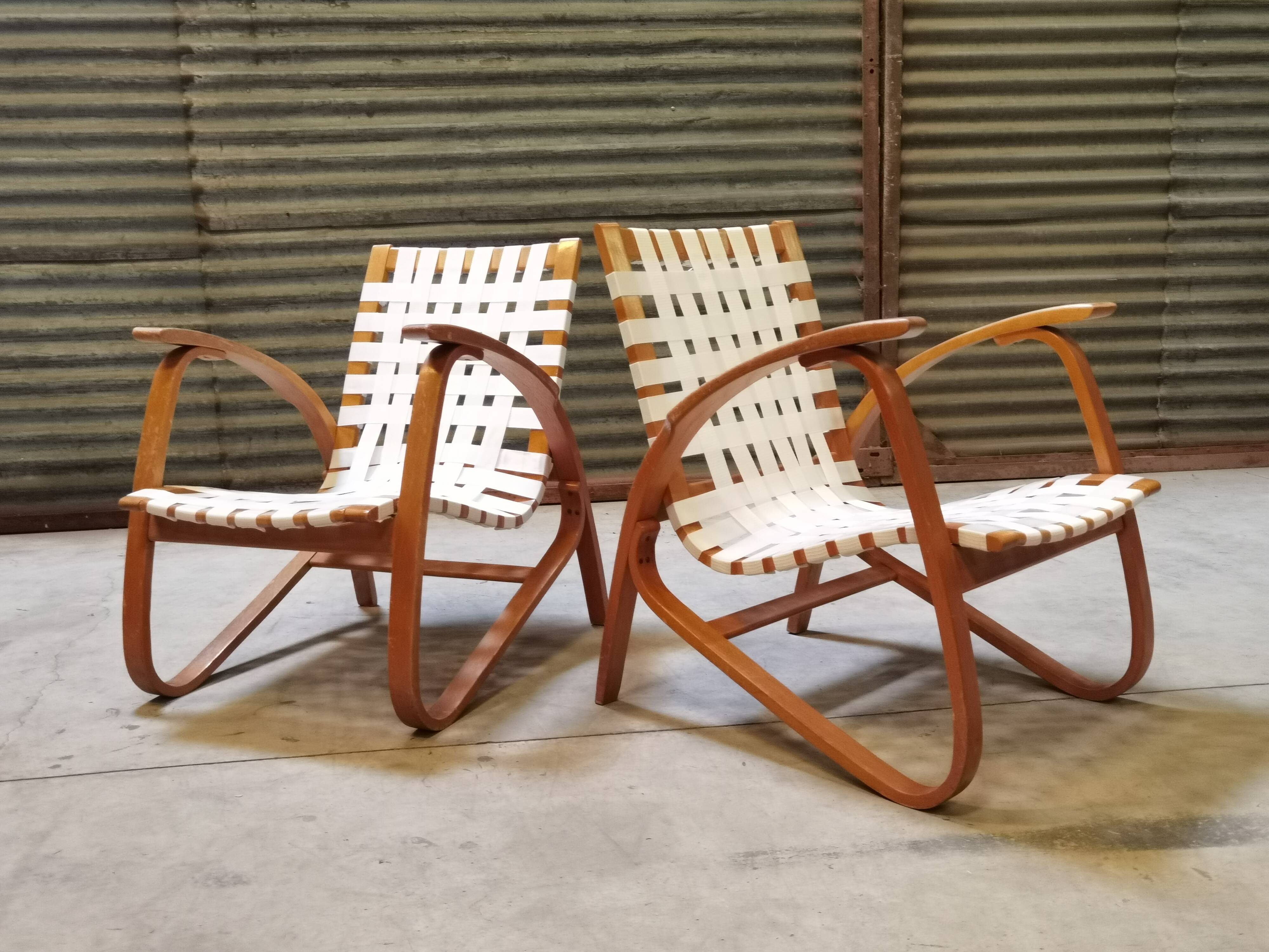 Paire de fauteuils par Jan Vanek pour Up Zavody 1930