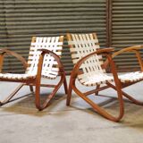 Pair of armchairs by Jan Vanek for Up Zavody 1930